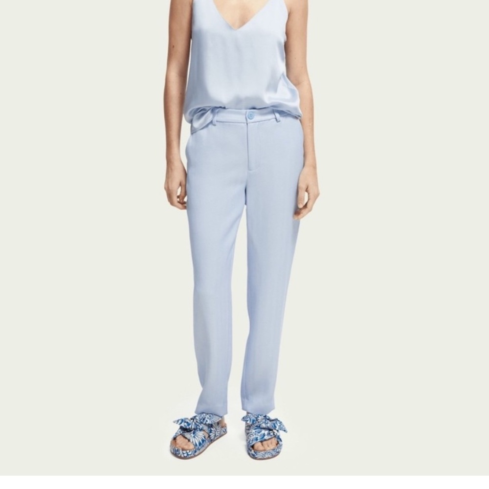 Scotch & Soda Lowry Summer Edition Trouser Baby Blue Pant‎ - Soft Unique  NWT
